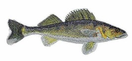 Nature&#39;s Bounty Beautiful Custom Fish Portraits[ Walleye Fish ] Embroidered Iron - £14.35 GBP
