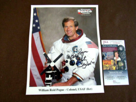 Bill Pogue Pilot Skylab 4 Astronaut Signed Auto Nasa Litho 8 X 10 Photo Jsa - £119.27 GBP