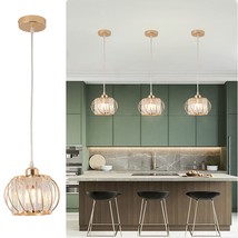 Gold Pendant Light Fixtures, Kitchen Island Lighting Modern, Farmhouse Pendant L - $67.99