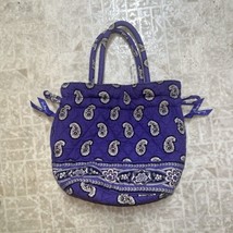 VERA BRADLEY Purple Bandana Drawstring Cinch Bag - £11.66 GBP