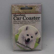 Super Absorbent Car Coaster - Dog - American Eskimo - £4.34 GBP