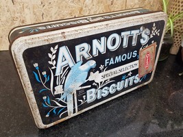 ARNOTT&#39;S Special Selection Biscuits 1987/88 Vintage Metal Tin CAN Storag... - $19.11