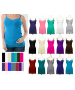 Women's Plus Size 1X 2X 3X Basic Lace Trimmed Camisole Top Adjustable Straps - $5.00