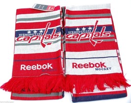 Washington Capitals Reebok Face Off NHL Hockey Team Knit Scarf - $22.75