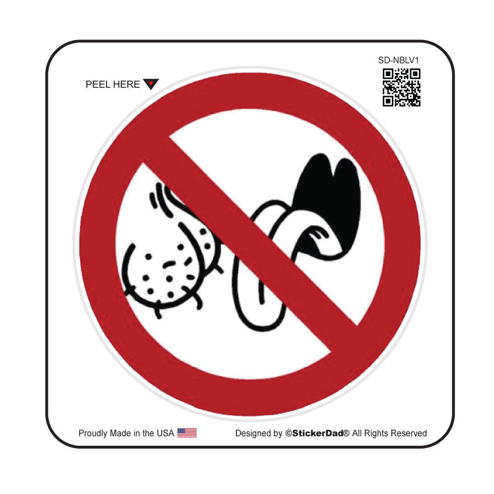 No Bag Lickers V1 (3 Pack) HardHat Printed Sticker (size: 2&quot; color: W/R/B) - $3.49