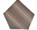 ARMANI COLLEZIONI Mens Pocket Square Textured Striped Silver Size 13&quot; X 13&quot; - $29.09