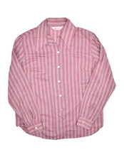 Vintage Jeanie Blue Bell Loop Collar Shirt Womens 36 M Purple Striped We... - £29.42 GBP