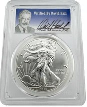 2016- American Silver Eagle- PCGS- MS70- 30th Anniversary- David Hall Si... - $250.00