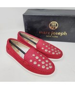 Marc Joseph NY Girls Loafers Sz 1.5 M Mott ST Slip-On Youth Shoes Red Nu... - £20.44 GBP
