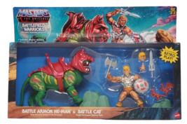 NEW SEALED Masters of the Universe Battle Armor He Man + Battle Cat Figure Set - £79.12 GBP
