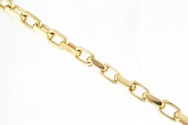7mm Unisex Bracelet 14kt Yellow Gold 371215 - £1,664.90 GBP