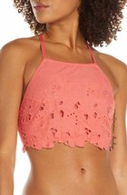 Intimately FP Free People Womens June Halter Cropped Bralette Coral Sz Med - £16.06 GBP