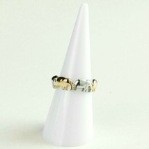 Elephant Two-tone Gold & Silver Ring Sizes 6 7 8 9 & 10 Fashion Jewelry image 2