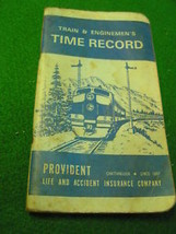 Railroad Collectable TRAIN &amp; ENGINEMEN&#39;S Time Record Bk-.SALE-FREE POSTA... - £4.66 GBP