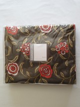 NEW Gypsy Bloom King Duvet Cover Crate and Barrel Made in Italy NIP Brown Floral - £58.99 GBP
