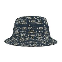 Retro Britpop Union Jack Bucket Hat – Live Forever Concert Style – 90s M... - $22.99