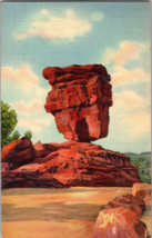 Balanced Rock Pikes Peak Garden of the Gods Denver CO Vintage Postcard (D8) - £4.59 GBP