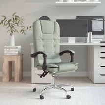  Massage Office Chair Light gray Velvet, metal, plywood Medium - $158.49