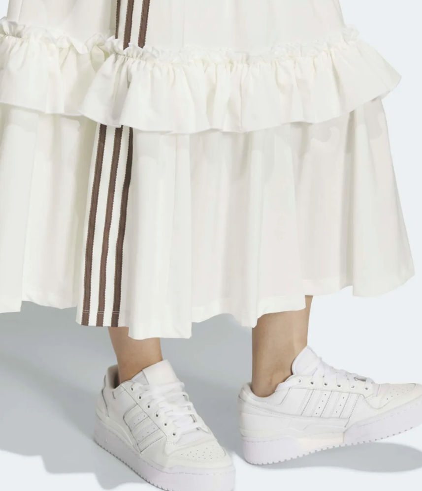adidas Originals Long Skirt Women's Casual Dress Lifestyle Black AsiaFit KQ6506 Item image 4