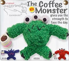 Kamibashi Coffee Monster with Mug The Original String Doll Gang Keychain... - $312.20 MXN