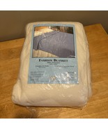 OWEN Home Fashion White Blanket Queen King 100% Polyester USA Made - €42,78 EUR