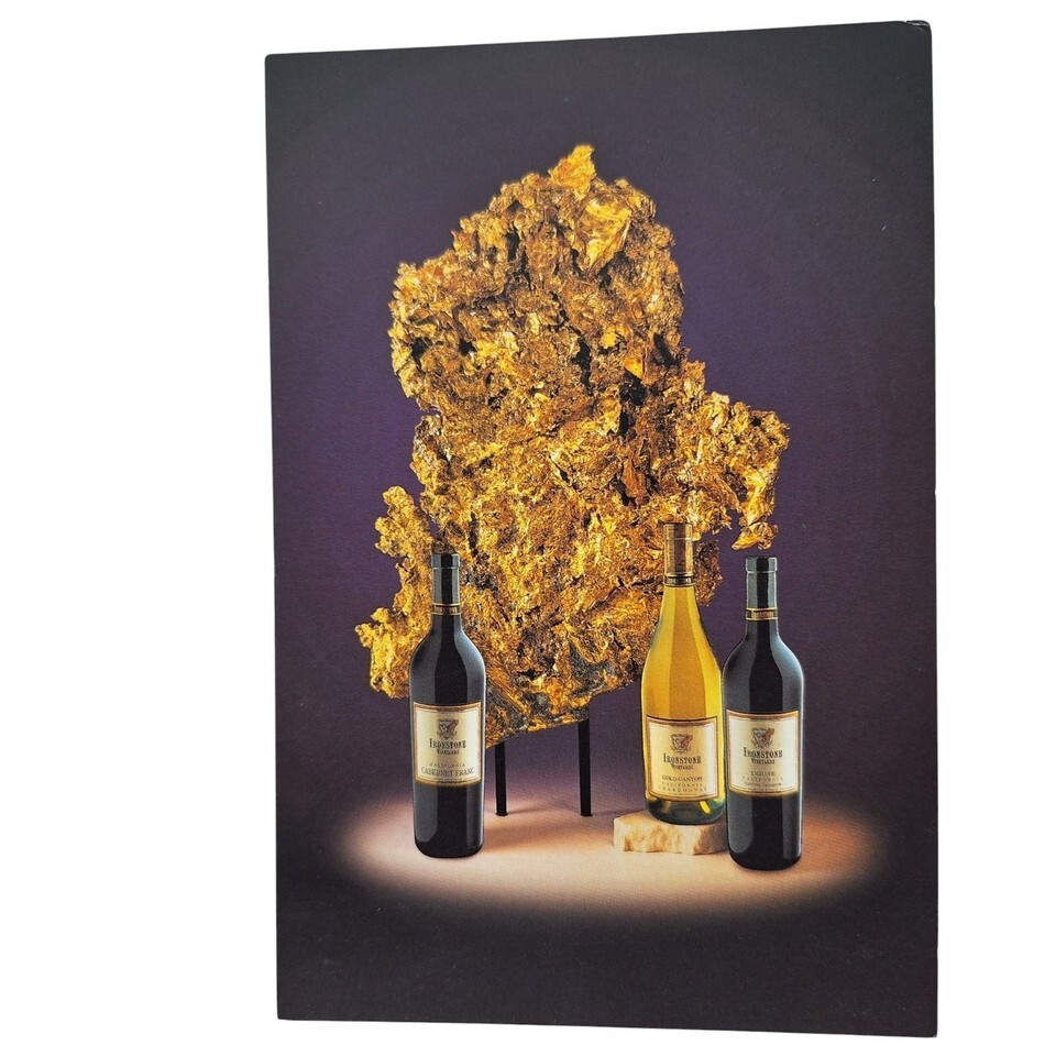 Postcard Ironstone&#39;s Crown Jewel Gold Specimen Murphys California Chrome - $4.92