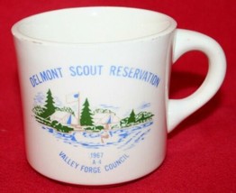 Vintage Boy Scouts 1967 Delmont Reservation Valley Forge Council Coffee Mug Cup - £14.07 GBP