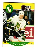 1990 Pro Set #461 Ilkka Sinisalo Minnesota North Stars - £1.56 GBP