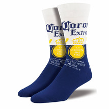 Corona Extra Classic Logo Men&#39;s Socks Blue - $16.98