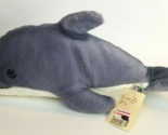 Bottlenose Dolphin Plush Stuffed Animal Toy Paul E Sernau Gray  15 in. w... - $12.82