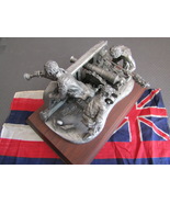 John Paul Jones Revolutionary War Cannon Scene Pewter - $410.00