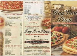 Ray Bari Pizza Menu New York City 3 Locations  - £12.86 GBP