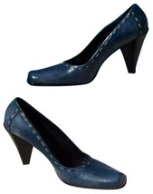 Donald Pliner Couture Oil Skin Leather Pump Shoe New 6 Detail Stitching NIB $295 - £103.84 GBP