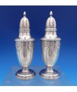 Louis XIV by Towle Sterling Silver Salt &amp; Pepper Shakers #84162 S Mono  ... - $349.46 CAD