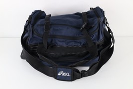 Vtg 90s Asics Distressed Spell Out Large Handled Gym Duffel Bag Carry On... - $54.40