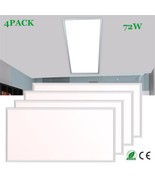 4Pcs 2X4 Ft 72W Efficient Led Panel Light Ceiling Down Ultra-Thin Fixtur... - £246.60 GBP