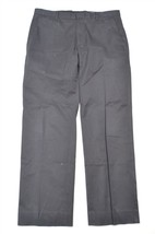 Banana Republic 35 x 32 Black Modern Fit Flat Front Cotton Dress Pants - £11.55 GBP