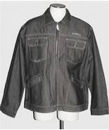 VTG Southpole 2K Team Grey 4-Pkt Thick Denim Trucker Jacket Men&#39;s XL / X... - $109.40 CAD