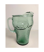VTG Coca-Cola 64 oz Glass Pitcher USA Mid-Century 1970&#39;s - Excellent Con... - $17.63