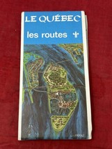 Vintage 1967 Le Quebec Canada Les Routes Road Map Expo 67 French English - $11.83