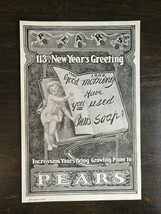 Vintage 1902 Pears Soap 113 Years Original Ad - 1021 - $6.64