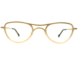 L.a.Eyeworks Brille Rahmen SLAM 555 Poliert Gold Rund Voll Felge 45-25-123 - $60.23