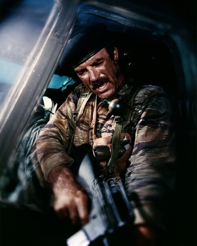 Magnum P.I. Tom Selleck 8x10 Real Photo in helicopter in military uniform - $10.99