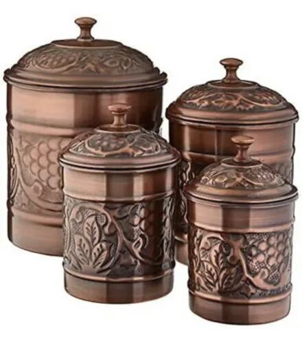 Old Dutch International Copper Old Dutch Antique Heritage Canister 4 Piece Set - $63.36