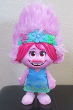 Trolls World Tour Color Poppin&#39; Poppy Light Up Talking Toy 13&quot; Doll - $25.24