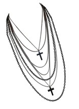 Jewelry Deluxe Gothic 80s Madonna Retro Gunmetal - $116.73