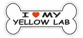 Love My Yellow Lab Bumper Sticker or Helmet Sticker D1120 Dog Bone Pet Lover - £1.11 GBP+