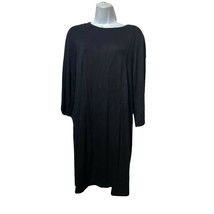 artisan ny black long sleeve panel midi dress Size M - $24.75