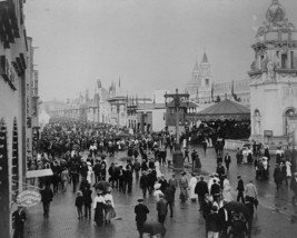 Crowd at Louisiana Purchase Exposition St. Louis World&#39;s Fair 1904 Photo... - £6.93 GBP+