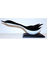 AMAZING RENATO ANATRA MURANO ITALIAN ART GLASS LONG NECK GOOSE 14 1/2&quot; S... - $346.49
